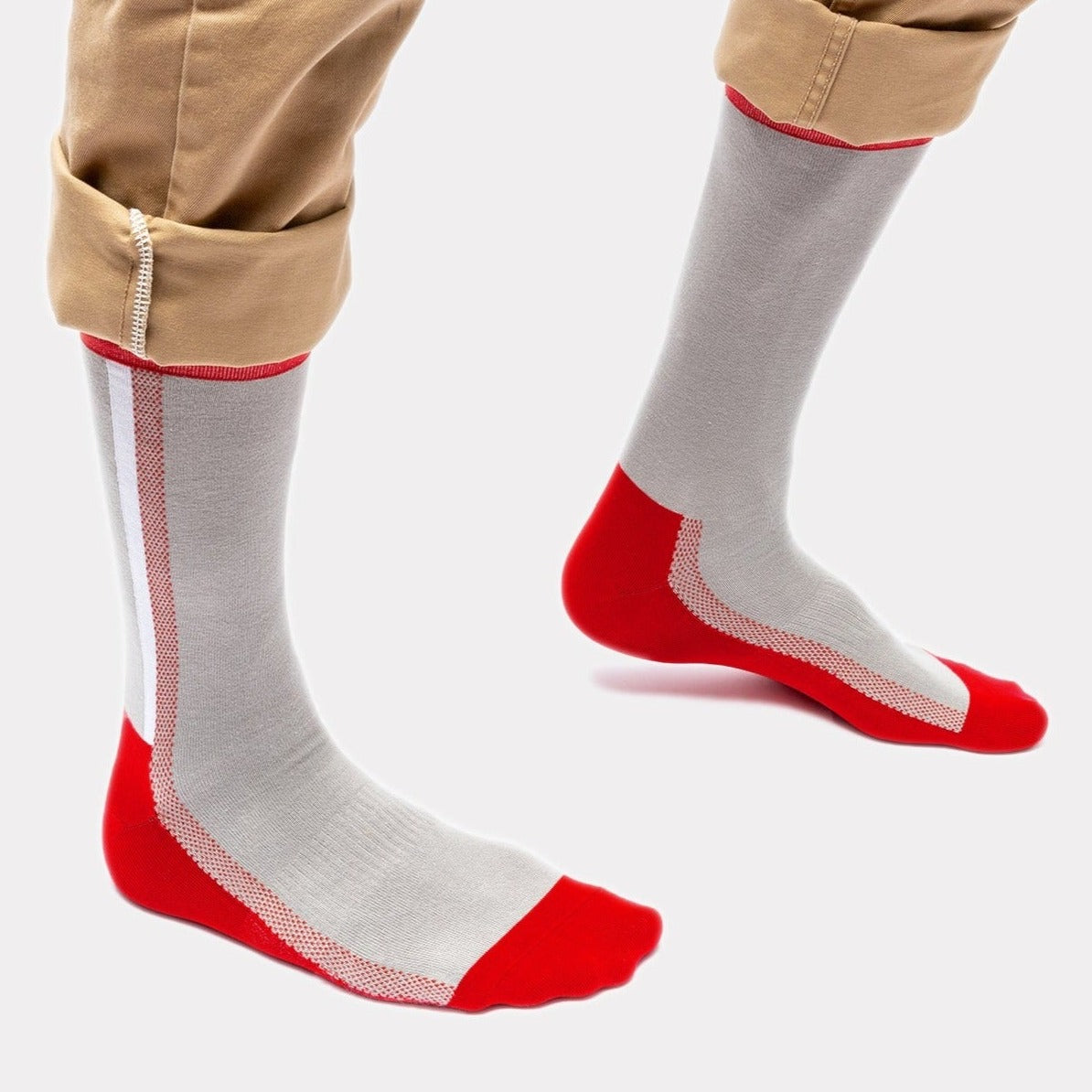 Crew Sock - Crimson